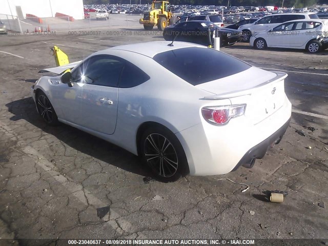 JF1ZNAA19D1734096 - 2013 TOYOTA SCION FR-S WHITE photo 3