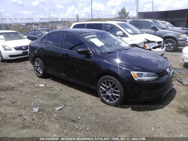 3VW2K7AJ6EM438834 - 2014 VOLKSWAGEN JETTA S BLACK photo 1