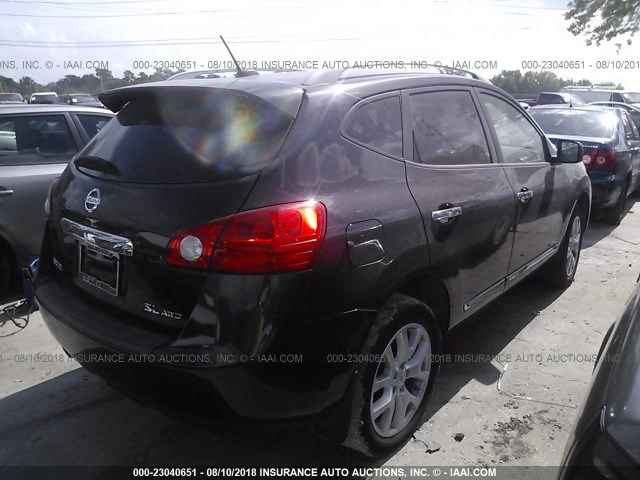 JN8AS5MV2BW275603 - 2011 NISSAN ROGUE S/SV/KROM PURPLE photo 4