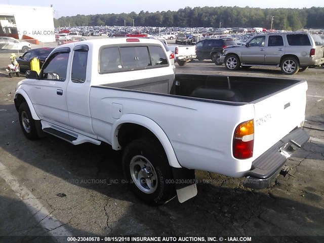 4TASM92N1XZ476396 - 1999 TOYOTA TACOMA XTRACAB PRERUNNER თეთრი ფოტო 3