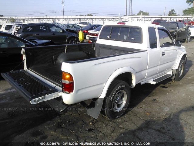 4TASM92N1XZ476396 - 1999 TOYOTA TACOMA XTRACAB PRERUNNER თეთრი ფოტო 4