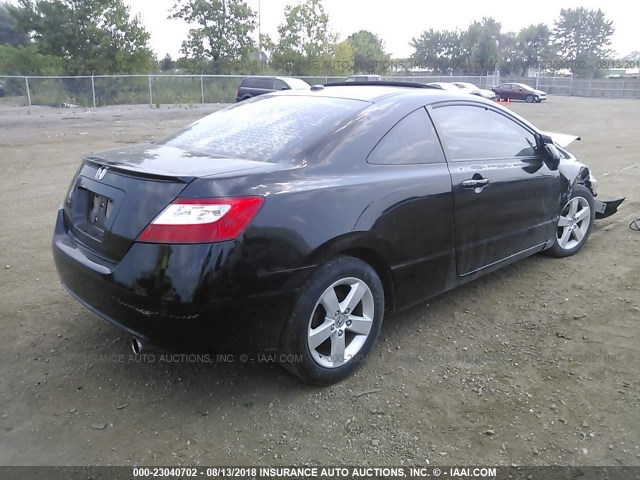 2HGFG12918H518635 - 2008 HONDA CIVIC EXL 黑色 照片 4