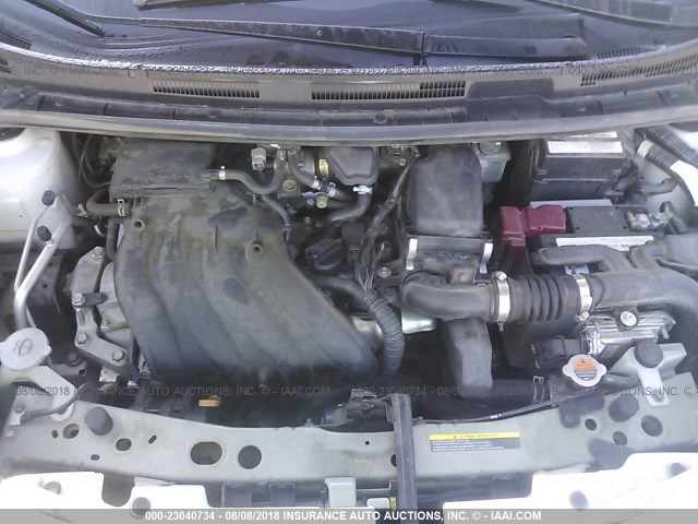 3N1CE2CP3EL386171 - 2014 NISSAN VERSA NOTE S/S PLUS/SV/SL WHITE photo 10