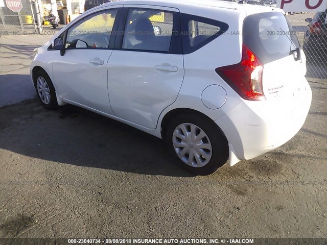 3N1CE2CP3EL386171 - 2014 NISSAN VERSA NOTE S/S PLUS/SV/SL WHITE photo 3