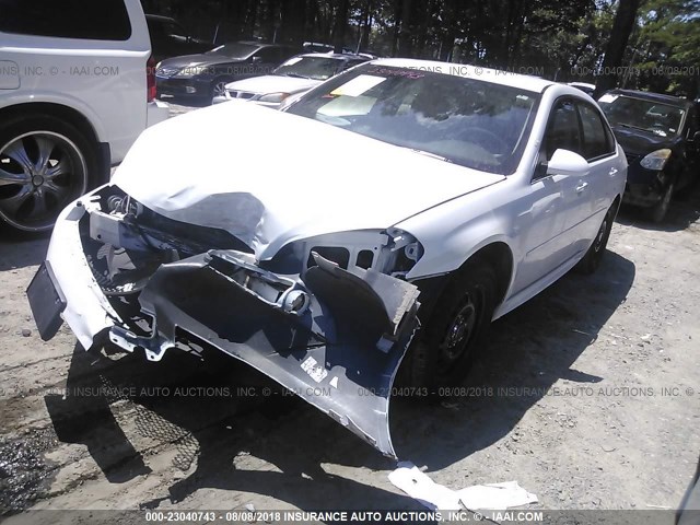 2G1WD5E39C1156859 - 2012 CHEVROLET IMPALA POLICE WHITE photo 2