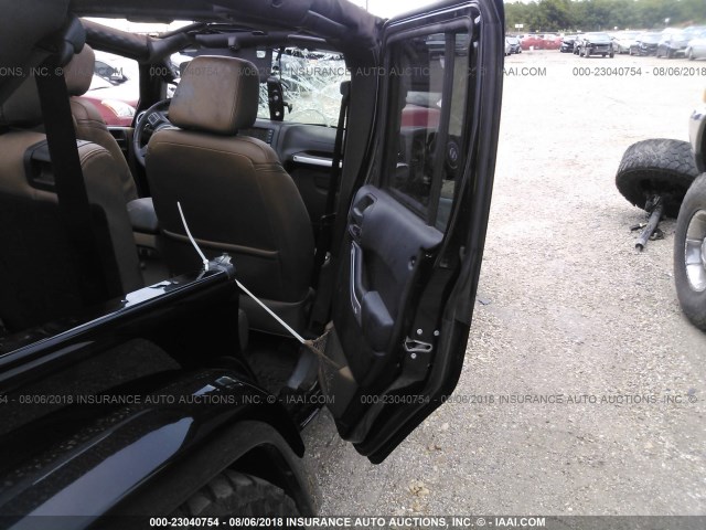 1C4BJWEG1EL105845 - 2014 JEEP WRANGLER UNLIMITE SAHARA BLACK photo 6