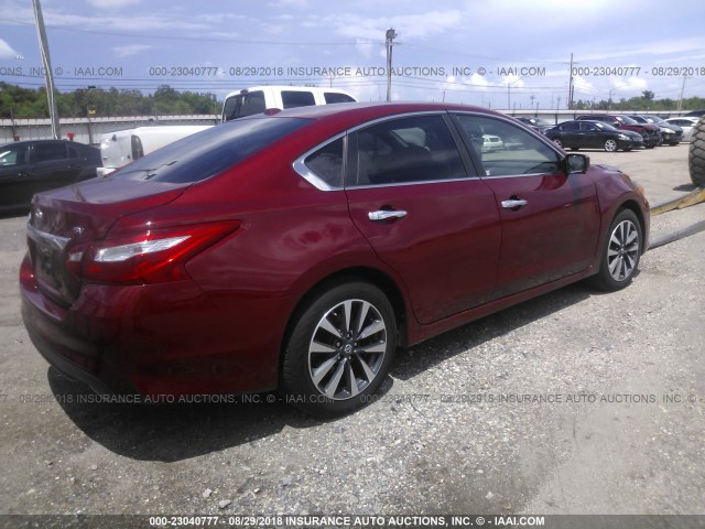 1N4AL3AP9HC232489 - 2017 NISSAN ALTIMA 2.5/S/SV/SL/SR BURGUNDY photo 4