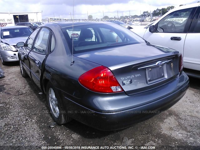 1FAFP56S42G231592 - 2002 FORD TAURUS SEL GRAY photo 3