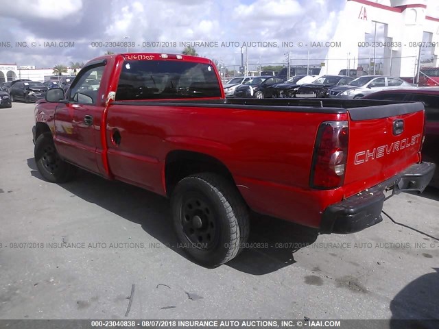 1GCEK14V15Z172083 - 2005 CHEVROLET SILVERADO RED photo 3