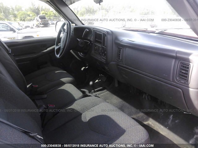 1GCEK14V15Z172083 - 2005 CHEVROLET SILVERADO 红色 照片 5