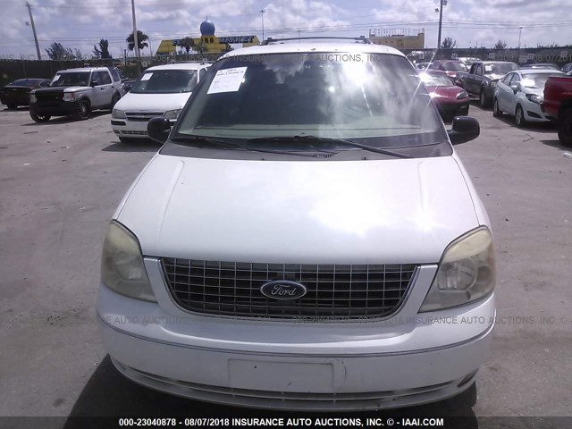 2FMZA52205BA11422 - 2005 FORD FREESTAR SEL WHITE photo 6