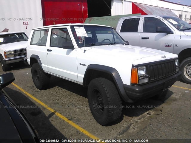 1J4FJ27P9PL621388 - 1993 JEEP CHEROKEE WHITE photo 1