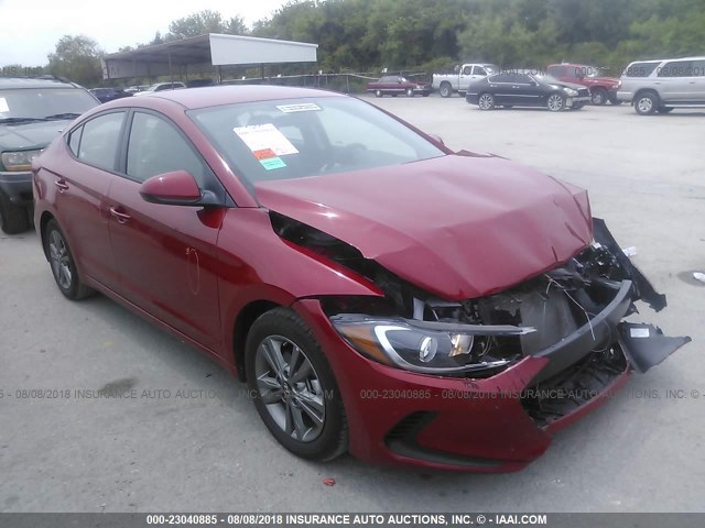 5NPD84LF4JH303532 - 2018 HYUNDAI ELANTRA SEL/VALUE/LIMITED RED photo 1