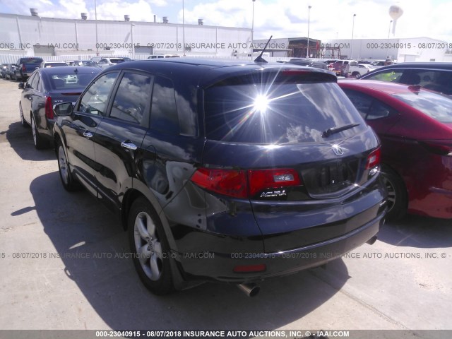 5J8TB18278A005156 - 2008 ACURA RDX BLACK photo 3