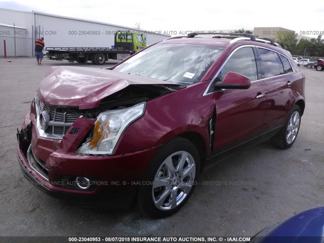 3GYFNCE38CS659340 - 2012 CADILLAC SRX PREMIUM COLLECTION RED photo 2