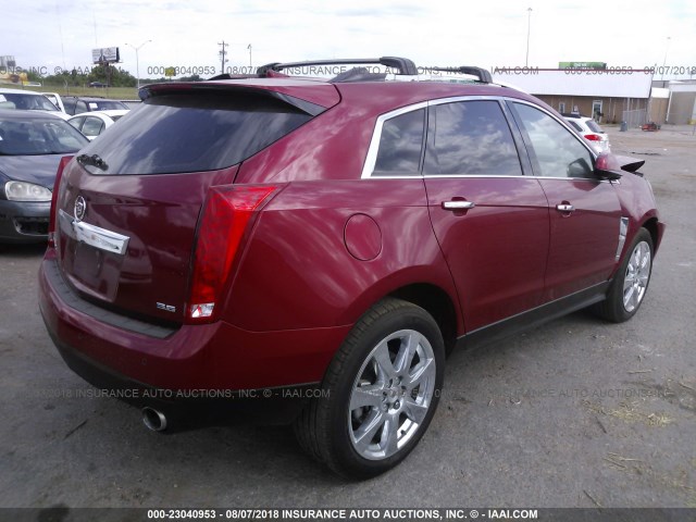 3GYFNCE38CS659340 - 2012 CADILLAC SRX PREMIUM COLLECTION RED photo 4