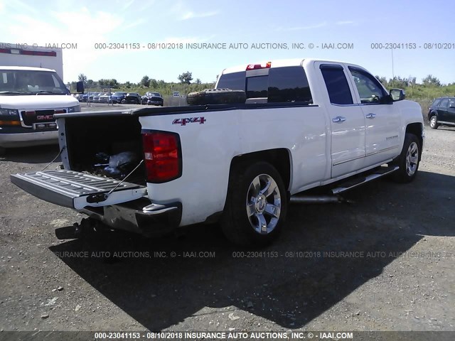 1GCVKSEC2FZ321850 - 2015 CHEVROLET SILVERADO K1500 LTZ WHITE photo 4