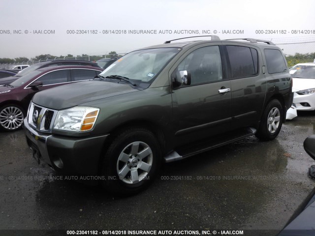 5N1AA08A24N731161 - 2004 NISSAN ARMADA SE/LE GREEN photo 2