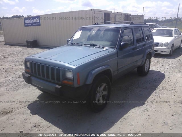 1J4FT68S8XL515874 - 1999 JEEP CHEROKEE SPORT/CLASSIC BLUE photo 2