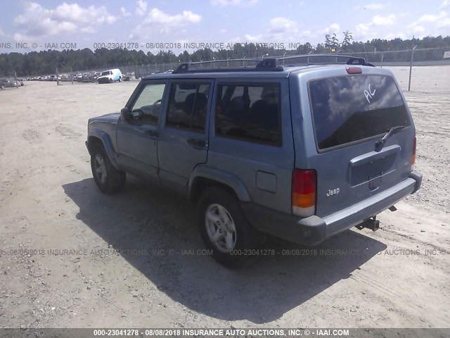 1J4FT68S8XL515874 - 1999 JEEP CHEROKEE SPORT/CLASSIC BLUE photo 3