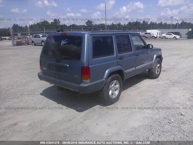 1J4FT68S8XL515874 - 1999 JEEP CHEROKEE SPORT/CLASSIC BLUE photo 4