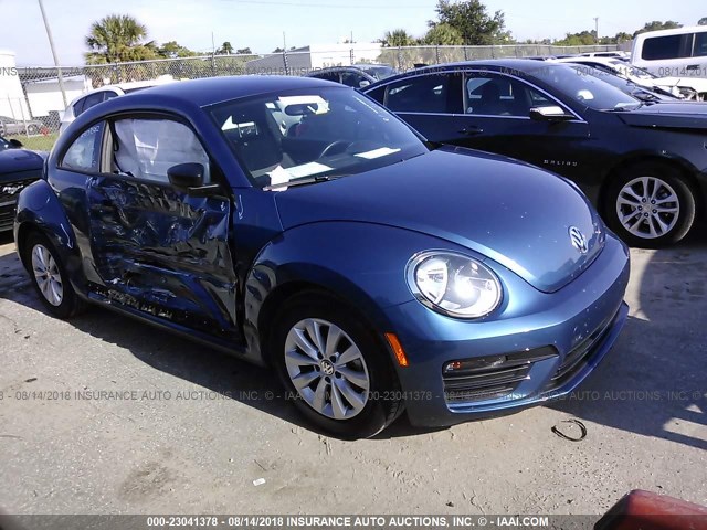 3VWFD7AT3JM708075 - 2018 VOLKSWAGEN BEETLE S/COAST BLUE photo 1