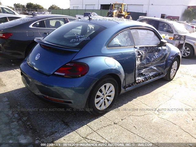 3VWFD7AT3JM708075 - 2018 VOLKSWAGEN BEETLE S/COAST BLUE photo 4