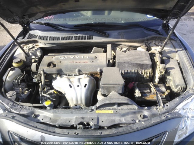 4T4BE46K88R038429 - 2008 TOYOTA CAMRY CE/LE/XLE/SE GRAY photo 10