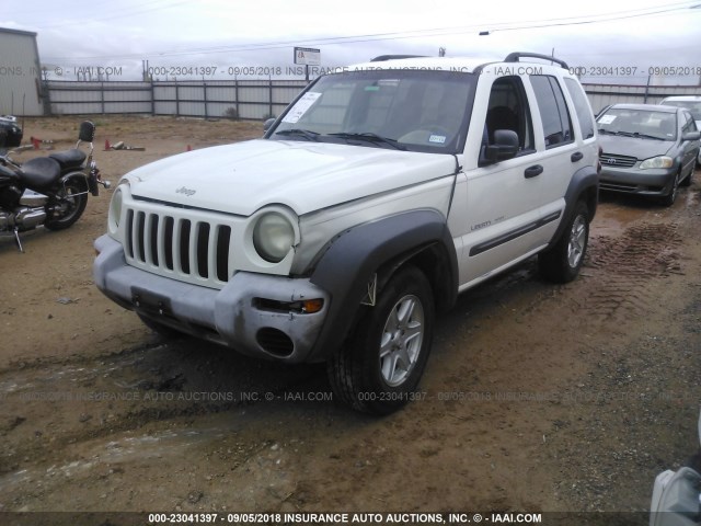 1J4GK48K83W630477 - 2003 JEEP LIBERTY SPORT/FREEDOM თეთრი ფოტო 2