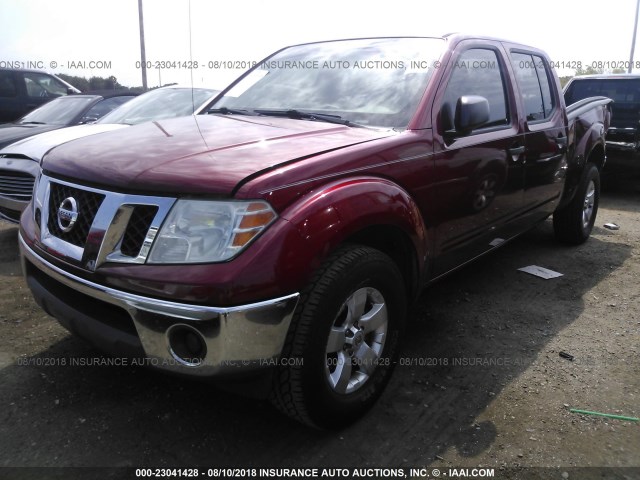 1N6AD0FR3AC432139 - 2010 NISSAN FRONTIER CREW CAB SE/CREW CAB LE RED photo 2