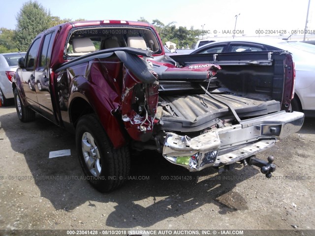 1N6AD0FR3AC432139 - 2010 NISSAN FRONTIER CREW CAB SE/CREW CAB LE RED photo 3