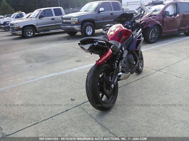 JKAEXEE15GDA22625 - 2016 KAWASAKI EX650 E RED photo 4