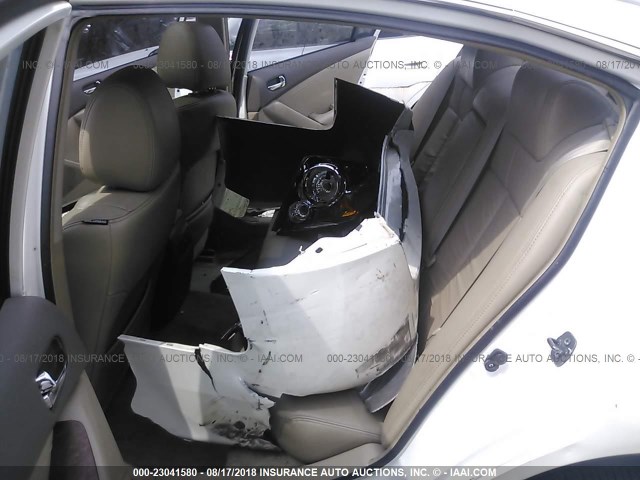 1N4CL21E88C179012 - 2008 NISSAN ALTIMA HYBRID WHITE photo 8