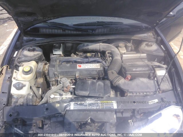1G8ZR12751Z325828 - 2001 SATURN SC2 BLACK photo 10