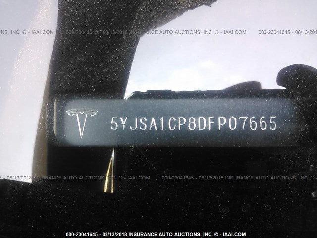 5YJSA1CP8DFP07665 - 2013 TESLA MODEL S Սև լուսանկար 9