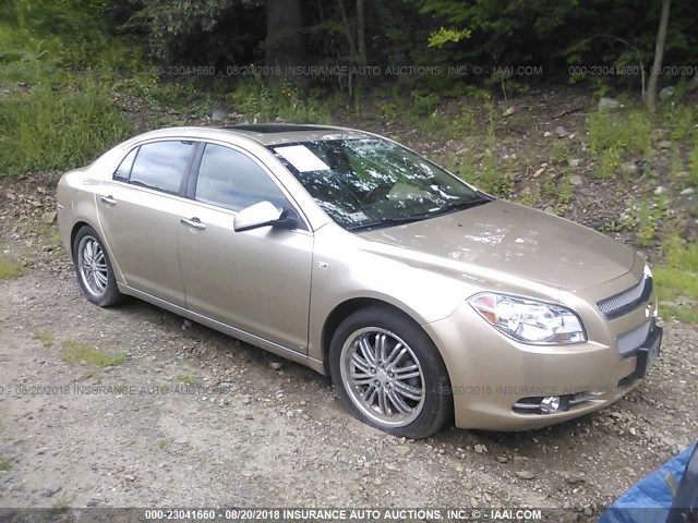 1G1ZK577284198563 - 2008 CHEVROLET MALIBU LTZ 金色 照片 1