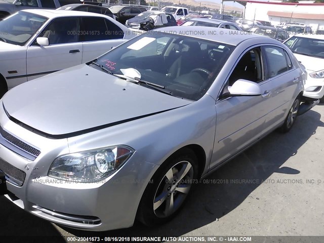 1G1ZC5EU4CF352015 - 2012 CHEVROLET MALIBU 1LT ვერცხლისფერი ფოტო 2
