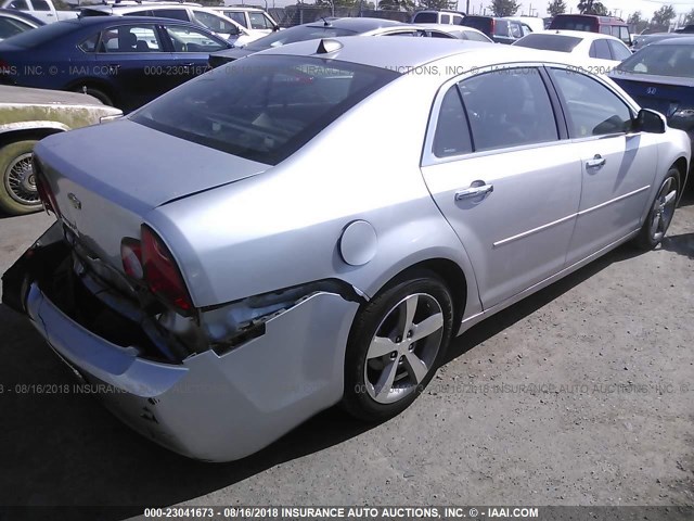 1G1ZC5EU4CF352015 - 2012 CHEVROLET MALIBU 1LT ვერცხლისფერი ფოტო 4