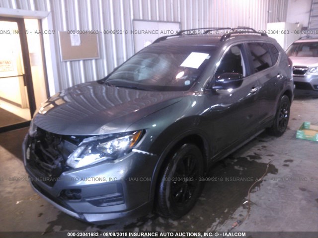 5N1AT2MT1HC821724 - 2017 NISSAN ROGUE S/SL GRAY photo 2