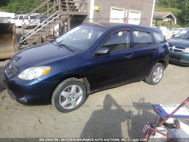 2T1LR32E55C341887 - 2005 TOYOTA COROLLA MATRIX XR BLUE photo 2