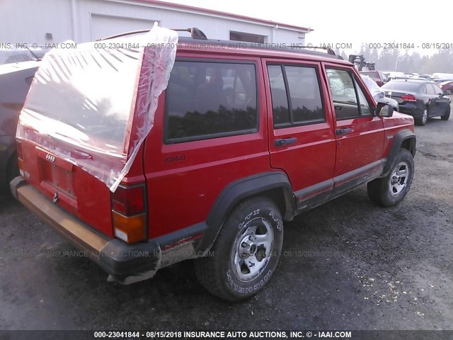 1J4FJ68S9TL279798 - 1996 JEEP CHEROKEE SPORT/CLASSIC წითელი ფოტო 4
