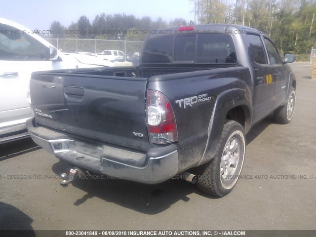 3TMLU4EN9CM087489 - 2012 TOYOTA TACOMA DOUBLE CAB 灰色 照片 4