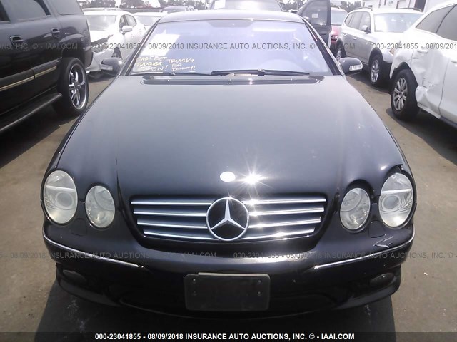 WDBPJ75J54A043463 - 2004 MERCEDES-BENZ CL 500 BLACK photo 6