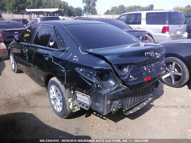 4T1BF1FK8HU616180 - 2017 TOYOTA CAMRY LE/XLE/SE/XSE BLACK photo 3