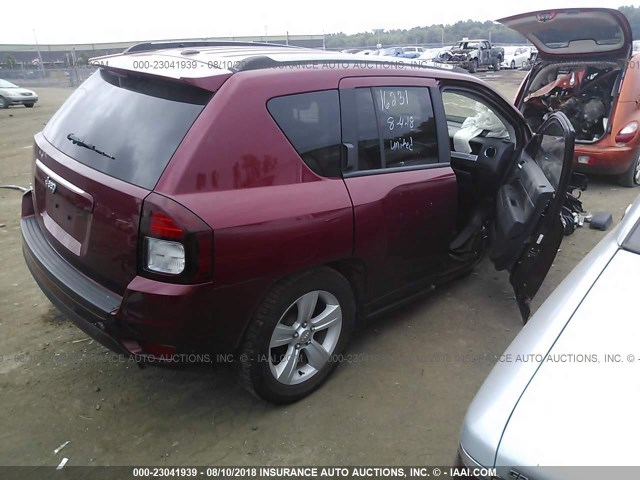 1C4NJDBB7GD549626 - 2016 JEEP COMPASS SPORT BURGUNDY photo 4