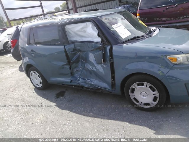 JTLKE50E181031514 - 2008 TOYOTA SCION XB Blau Foto 6