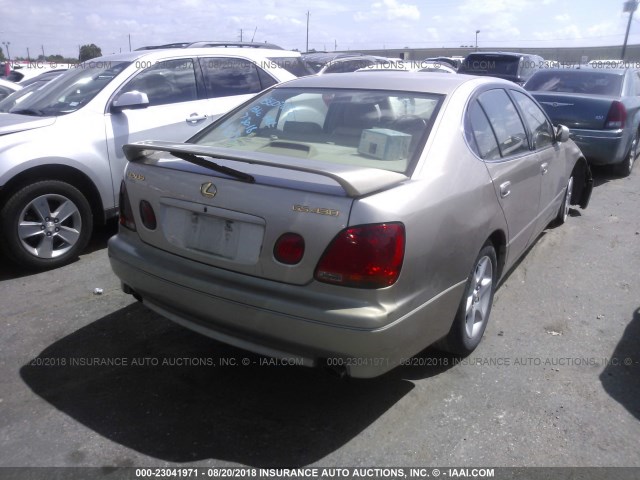 JT8BL69S910004698 - 2001 LEXUS GS 430 GOLD photo 4