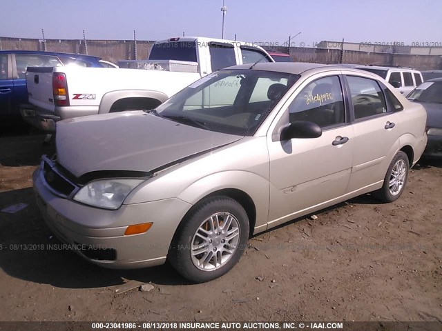 1FAFP34N57W111699 - 2007 FORD FOCUS ZX4/S/SE/SES GOLD photo 2
