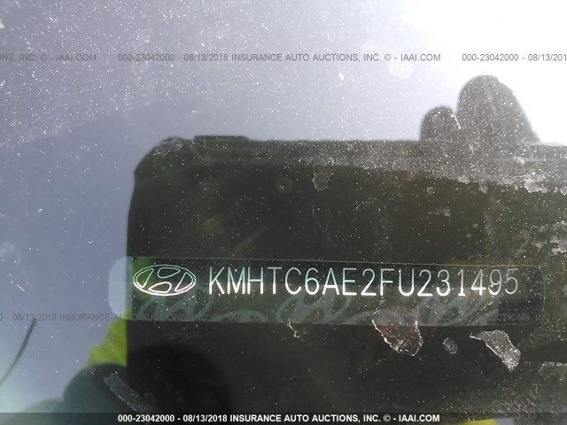 KMHTC6AE2FU231495 - 2015 HYUNDAI VELOSTER TURBO BLACK photo 9