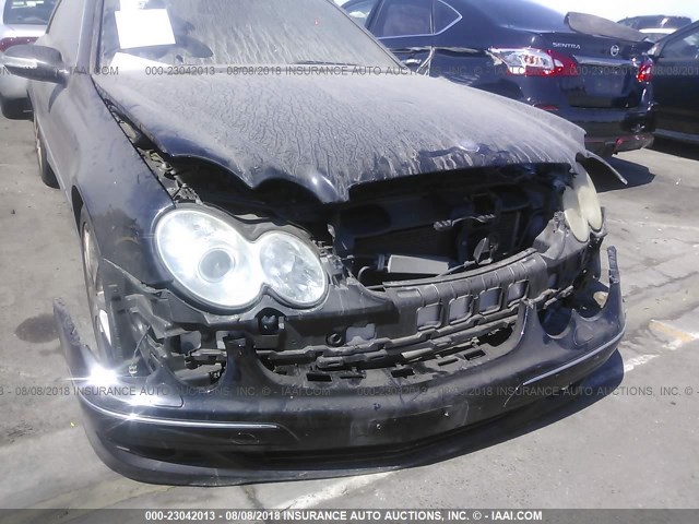 WDBTJ56H07F209118 - 2007 MERCEDES-BENZ CLK 350 BLACK photo 6